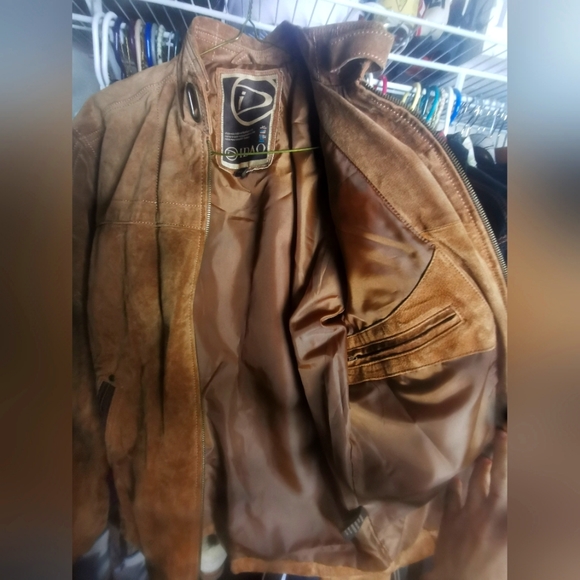 Suede Leather Jacket for Men - Picture 2 of 7